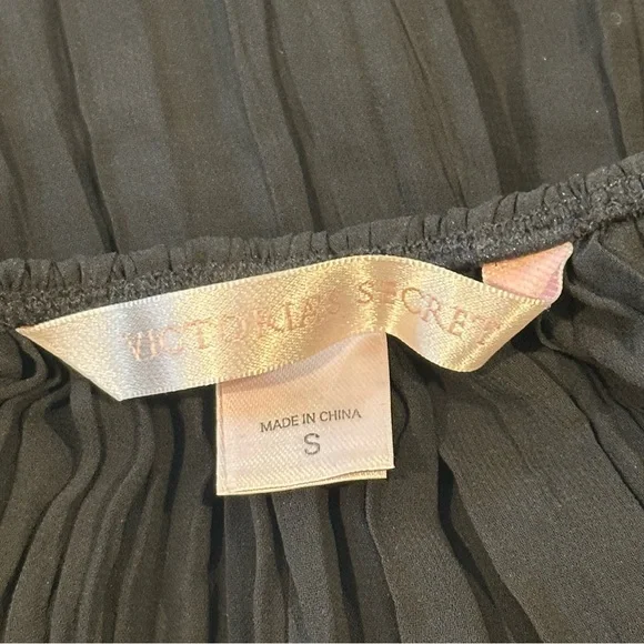 Victoria’s Secret S Black Babydoll Nightie Lace Sheer Lingerie Adjustable 2005 - Picture 2 of 10